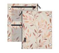 SyXIOP Clear Window Pocket folders for 3 Rose Gold Leaf