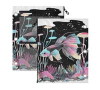 SyXIOP Clear Window Three Ringing Binder Aesthetic Siamese Fighting Fish