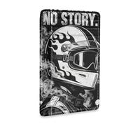 SyXIOP Cool Motorcyclist No Risk No Story Leather Slim Card Wallet