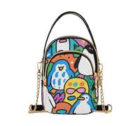 SyXIOP Cute and Colorful Cartoon Penguins trendy womens cross body bags with multi pockets hand bag for women for work