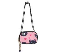 SyXIOP Cute Animal Bear Cartoon Valentines Sling Bags Crossbody for Women Practical with Adjustable Strap Cell Phone Purse Take a walk