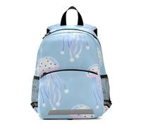 SyXIOP Cute Blue Jellyfish kids school backpack harnessing with leash bookbag for children mochilas para ni?os de 3 a?os preescolar