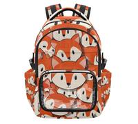 SyXIOP Cute Cartoon Fox School Clear Backpack Large Capacity See Through Backpack for School Work Travel, Age 7-18 mochilas escolares para nino