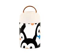 SyXIOP Cute Cartoon Penguin Stainless Steel Vacuum Insulated food containers for hot with spoon for baby pickle 17 oz
