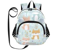 SyXIOP Cute Ears Cute Kid Backpack Leash Cool Girls Anti-Lost Mini Bag with Reflective Strip M Cartoon on The Prairie Fox