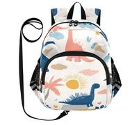 SyXIOP Cute Ears Daycare Backpack Leash Cool Girls Anti-Lost Sports Backpack with Reflective Strip S Funny Beach Dinosaur for Son