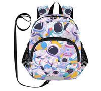 SyXIOP Cute Ears Toddler Backpack Leash Boy's Girl's Anti-Lost Simple Modern Backpack with Reflective Strip M Color Cartoon Cute Astronaut