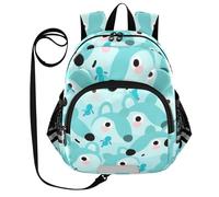 SyXIOP Cute Ears Toddler Daycare Backpack Leash Little Girls Anti-Lost Elementary School Backpack with Reflective Strip M Cartoon Cute Mouse Green