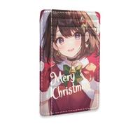 SyXIOP Cute Red Christmas Anime Girl Leather Womens Wallets Slim
