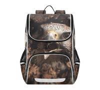 SyXIOP Designed backpack for girls kids 8 year old Funny Falcon 3d Art