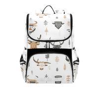 SyXIOP Designed backpacks in bulk for kids Boho West Highlander Cow Brown