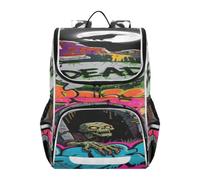 SyXIOP Designed big kid backpack Zombie Retro Vintage