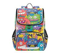 SyXIOP Designed cute kid backpack Cartoon Cute Colorful Monsters