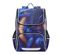 SyXIOP Designed girls kids backpack Cartoon Dragon Royal Blue