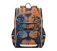 SyXIOP Designed kid boys backpack Chicago Orange Lion