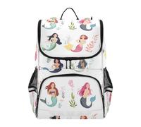 SyXIOP Designed kids backpack boys 16 inch Cartoon Cute Mermaids