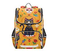 SyXIOP Designed one strap backpack kids Day Of The Dead Sugar Skull Cats