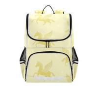 SyXIOP Designed princess kids backpack Ghothic Pegasus Pastel Yellow