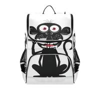 SyXIOP Designed school backpack kids boys Naughty Animal Monkey Brushing