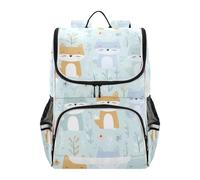 SyXIOP Designed water bottle backpack kids Cute Cartoon on The Prairie Fox