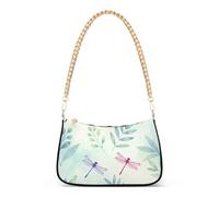 SyXIOP Dragonflies and Foliage Seamless Pattern trendy small crossbody sling bag with multi pockets handbag for travel