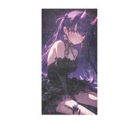 SyXIOP Evil Anime Girl Sexy decorative tub mat non slip washable non slip bath mat for porch accessories 39x20in alfombra para ba?o