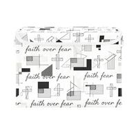 SyXIOP Faith over Fear Flag foldable 40 L storage bins for classroom with handles heavy duty containers with lids Christmas for Home Office Organization 42x32x30cm