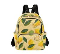 SyXIOP Fall Fruit Lemon Yellow 12.5 Inch Large Capacity backpack purse backpack for travel for ladies,teen girls