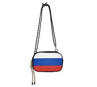 SyXIOP Flag Russia Sling Purse Crossbody Men Beauty with Adjustable Strap Cell Phone Purse Date