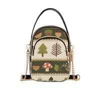 SyXIOP forests Fox Green Brown trendy crossbody fanny packs for women with multi pockets handbag for women for mothers day