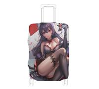 SyXIOP Fox Sexy Beauty Poker Elastic Luggage Cover Anti Scratch Carry on Suitcase Cover Suitcase Protector Fit 18-32 Inch Luggage