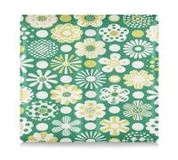 SyXIOP Green Polka Dot Flowers Premium Leather Auto Registration Insurance & ID Card Holder Document Wallet for Driver Auto Owners Trailer Motorcycle Boat