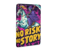 SyXIOP Grim Reaper Risk Story Leather Slim Wallets for Men