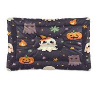 SyXIOP Halloween Dog Beds Crate Pad White ghosts Cute Halloween