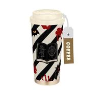 SyXIOP Halloween Red Devil's Eye Blood Handprint Stainless Steel Travel Coffee Tumbler with Lid Designed Coffee Togo Mug for Hot Cold Drinks 17 oz Spill Proof