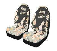 SyXIOP Happy Easter Rabbit Japanese Style decorative seat cover for trucks waterproof sport seat covers fundas de auto para asiento set of 2