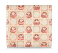 SyXIOP Japanese Dharma Dolls Pu Leather Toursuit car Registration and Insurance Card Holder Auto Truck Comparment Accessories Case for Any, Truck, Motorcycle, Trailer or Boat