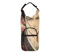 SyXIOP Japanese Samurai Red Crossbody Water Bottle Holder Adjustable Water Bottle Holder for Backpack 20/24/32/40oz for Adults Kids Walking Hiking Camping Travelling Accesorios para Mochilas