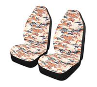 SyXIOP Japanese Style Flower Trees Mountain decorative seat cover for women washable sport seat covers funda para asientos de carro set of 2