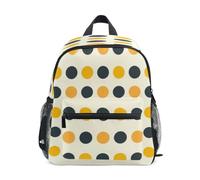 SyXIOP kids backpacks for girls elementary with name tag Polka Dot Yellow