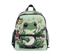 SyXIOP kids mini backpack with name tag Cute Frog Banjo