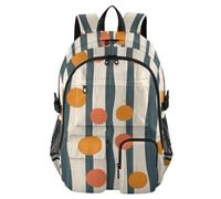 SyXIOP Laptop Backpacks Flat Abstract Pattern Stripe Dot Work College School Bookbag