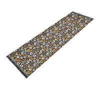 SyXIOP Leopard Pattern Wild Animal Gray Yellow Runner Machine Washable Non Slip Entryway Mat Tassel for Kitchen Dining Home Decor