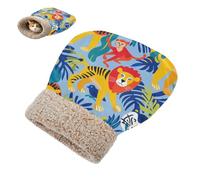 SyXIOP Lion Tigers Monkey Cat Sleeping Bag for Cats Puppy Kitten's Hideaways Winter Comfortable Semienclosed