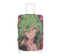 SyXIOP Medusae Anime Girl Elastic Large Luggage Covers for suitcases Washable Suitcase Elastic Cover Luggage Protectors Fit 18-32 Inch Luggage