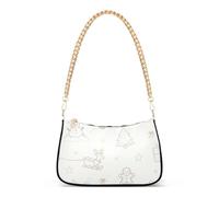 SyXIOP Merry Christmas Tree Snowman Beige trendy mens cross body bag with multi pockets handbag for fall