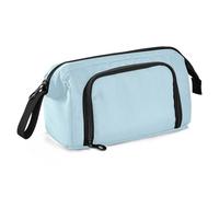 SyXIOP Misty Blue Pencil Case Organizer Large Capacity Pencil Case Holder with Zipper for College Student College