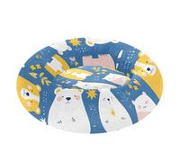 SyXIOP Mr &mrs Bear Peach Blue Warm & Cozy Pet Cat Beds fluffier Kitten Beds for Small Size Pets Sleeping cama para perro pequeno