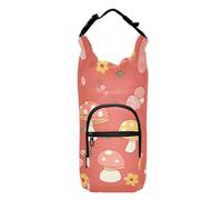 SyXIOP Mushroom Country Style Valentines Water Bottle Waist Pack Lightweight Bottle Water Holder 20/24/32/40oz for Daily Walking Hiking and Other Outdoor Activities Bolso para Botella De Agua