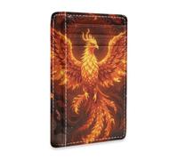 SyXIOP Mythical Fire Phoenix Leather Slim Small Wallets